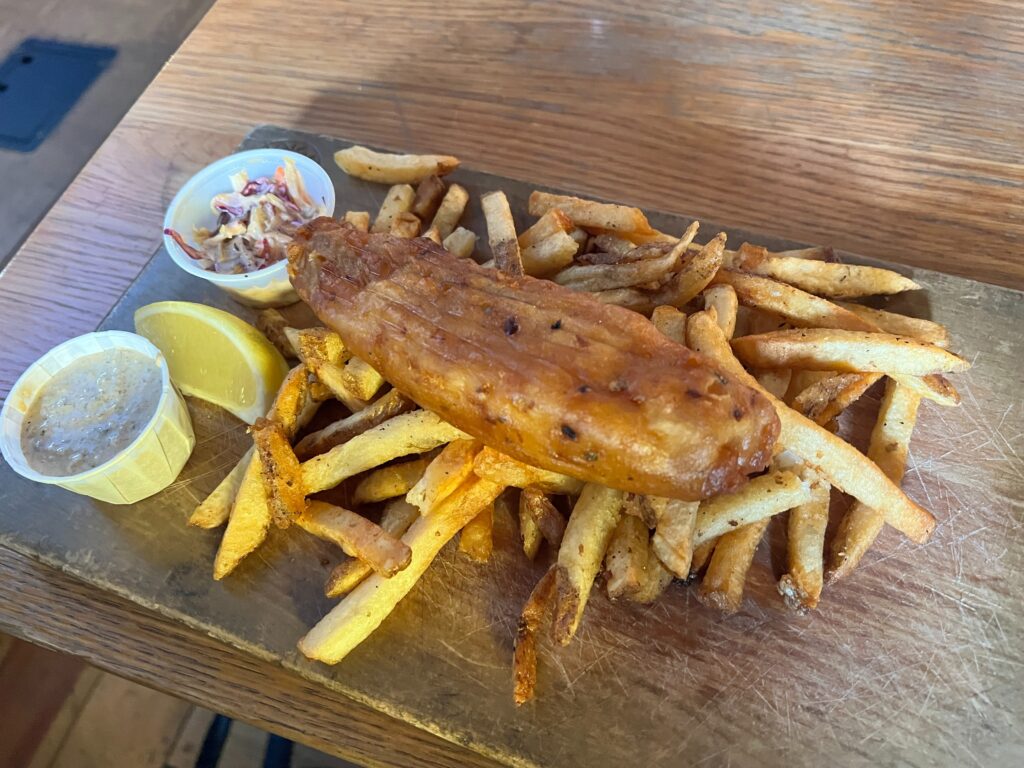 Church Brewing Fish and Chips